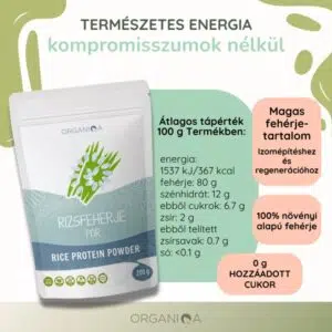 Organiqa Bio Rizsfehérje por - 200g 7 Organiqa Bio Rizsfehérje por - 200g - Image 4