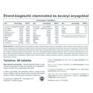 Vitaking 9 Hónap Multivitamin tabletta - 60db 3 Vitaking 9 Hónap Multivitamin tabletta - 60db - Image 2