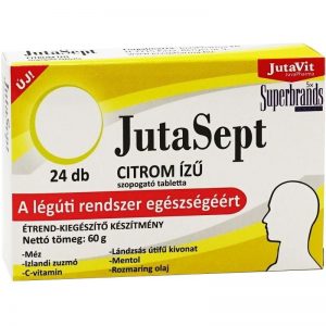 Jutavit Jutasept citrom ízű szopogató tabletta - 24db