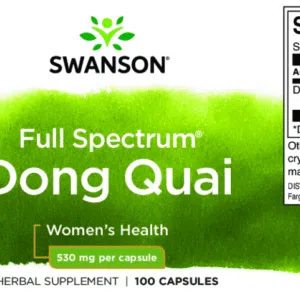 Swanson Dong Quai Root kapszula - 100db 3 Swanson Dong Quai Root kapszula - 100db - Image 2