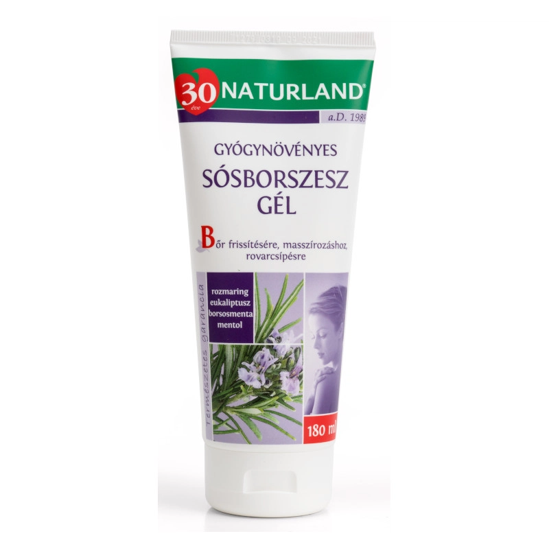 Naturland gyógynövényes sósborszesz gél - 180 ml 1 Naturland gyógynövényes sósborszesz gél – 180 ml