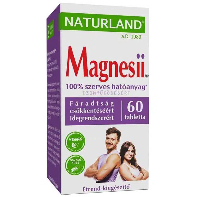 Naturland Magnesii - Magnézium tabletta - 60db 1 Naturland Magnesii - Magnézium tabletta - 60db