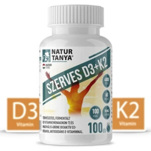 Natur Tanya Szerves D3+K2 vitamin tabletta - 100db