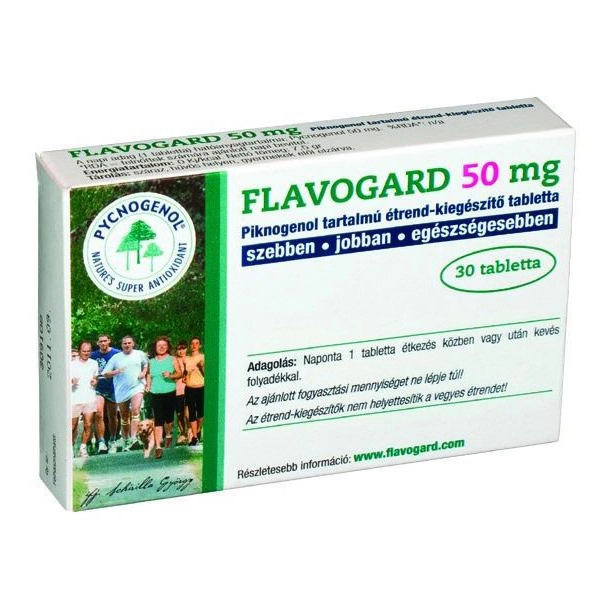 Flavogard 50mg tabletta - 30db 1 Flavogard 50mg tabletta - 30db