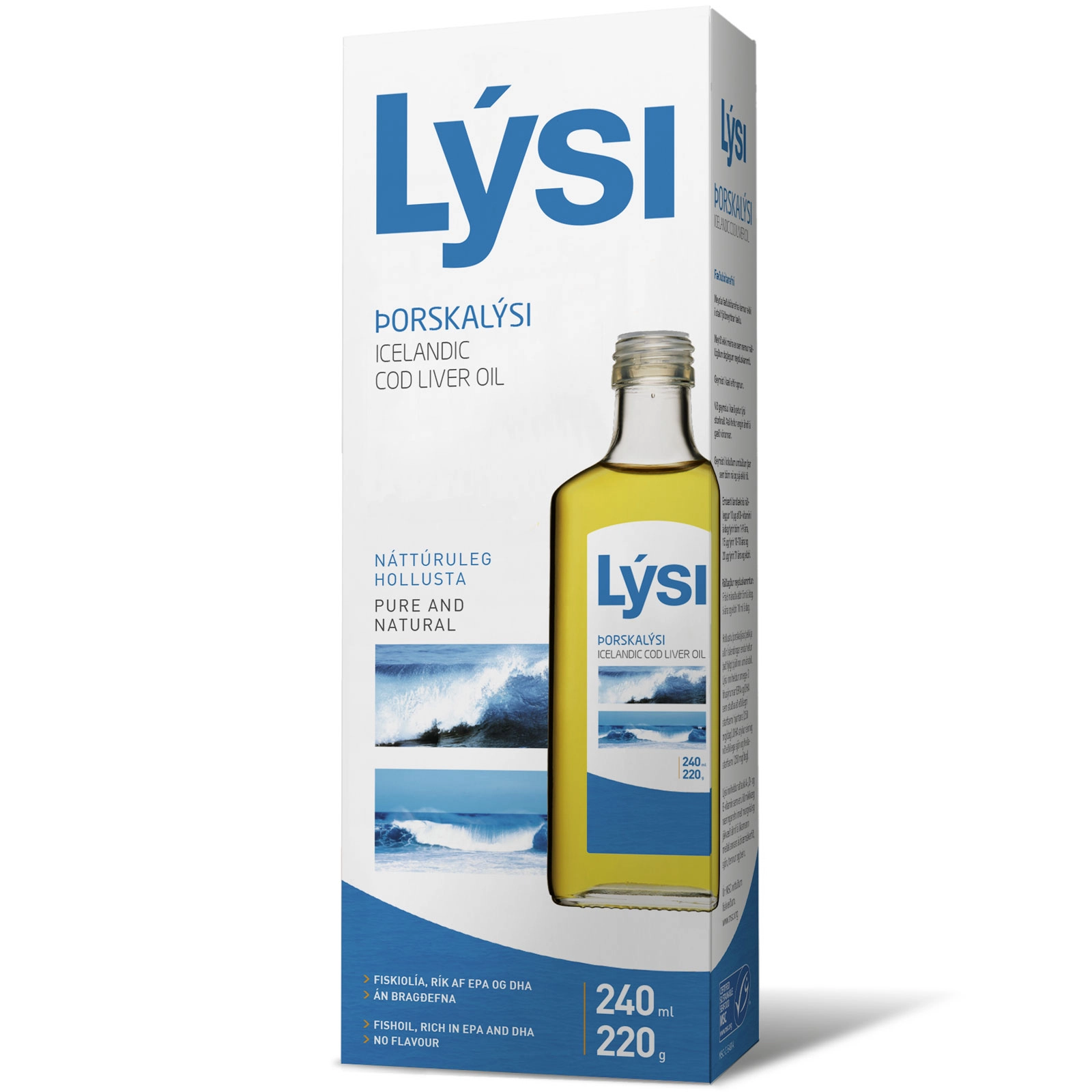 Lysi natúr tőkehalmáj olaj - 240ml 1 Lysi natúr tőkehalmáj olaj - 240ml