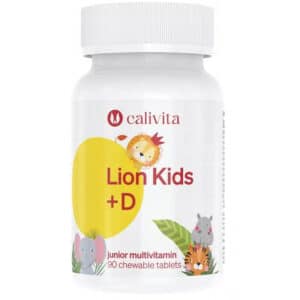 CaliVita Lion Kids + D multivitamin gyerekeknek rágótabletta - 90db