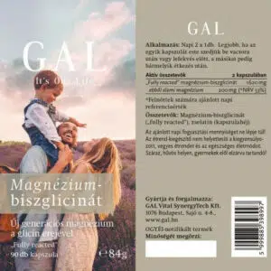 GAL Magnézium-biszglicinát kapszula - 90db 3 GAL Magnézium-biszglicinát kapszula - 90db