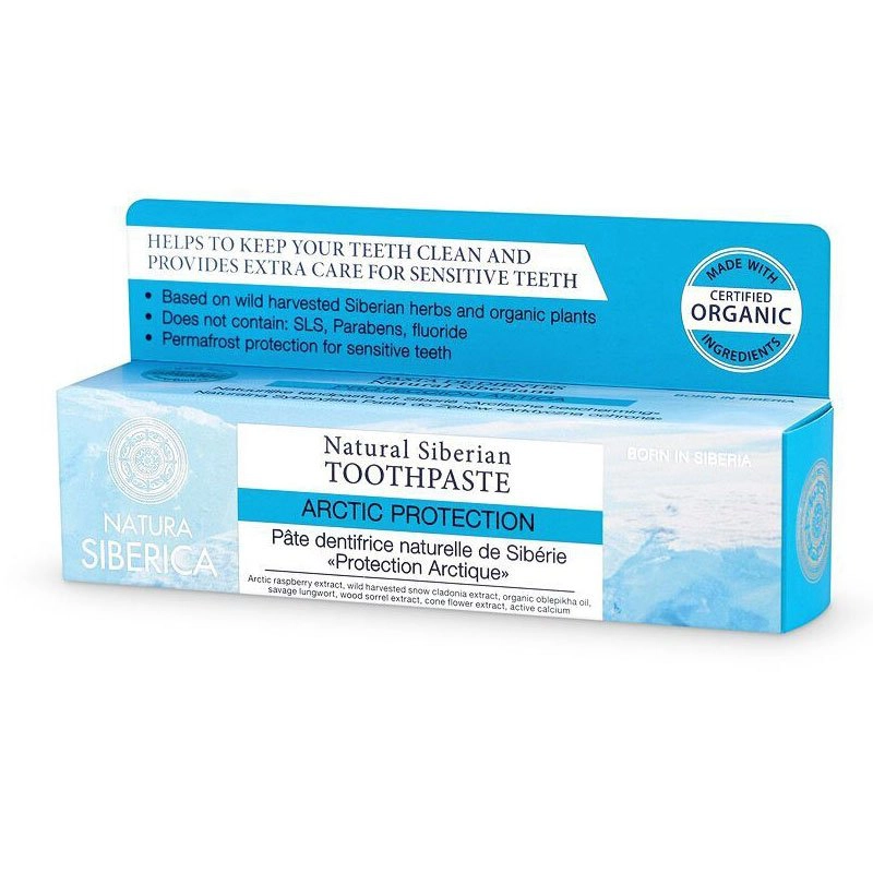 Natura Siberica Arctic Protection fluoridmentes fogkrém érzékeny fogakra - 100g 1 Natura Siberica Arctic Protection fluoridmentes fogkrém érzékeny fogakra - 100g