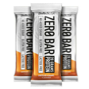 BioTech USA Zero Bar protein szelet csokoládé - karamell - 50g