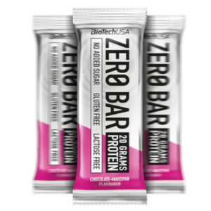 BioTech USA Zero Bar protein szelet csokoládé - marcipán - 50g