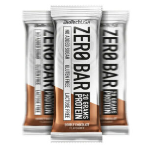BioTech USA Zero Bar protein szelet dupla csokoládé - 50g