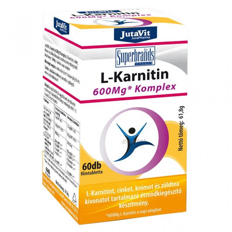 JutaVit L- Karnitin 600 mg komplex filmtabletta 60 db