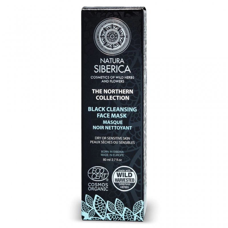 Natura Siberica Northern Collection fekete arctisztító maszk száraz és érzékeny bőrre - 80ml 1 Natura Siberica Northern Collection fekete arctisztító maszk száraz és érzékeny bőrre - 80ml