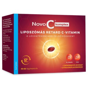 Novo C Komplex Liposzómális RETARD C-vitamin +D3+Cink kapszula – 60db