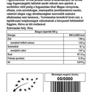 Biomenü Bio Szibériai Ginseng (ginzeng) por - 60g 3 Biomenü Bio Szibériai Ginseng (ginzeng) por - 60g - Image 2