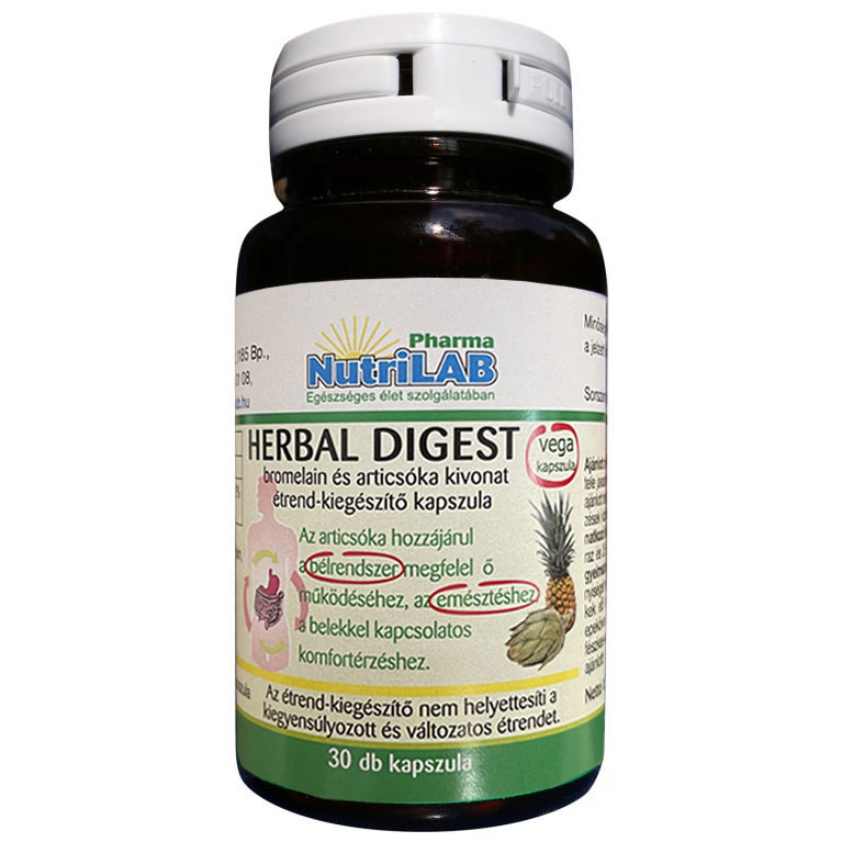 Nutrilab Herbal Digest kapszula - 30db 1 Nutrilab Herbal Digest kapszula - 30db