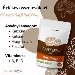 Organiqa Bio Reishi-Ganoderma por - 125g 5 Organiqa Bio Reishi-Ganoderma por - 125g - Image 2