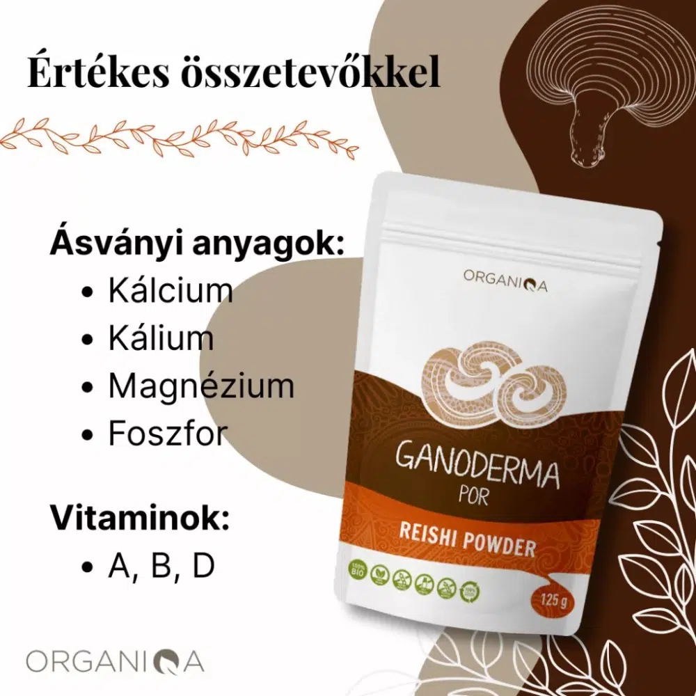 Organiqa Bio Reishi-Ganoderma por - 125g 2 Organiqa Bio Reishi-Ganoderma por - 125g - Image 2