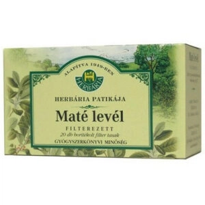 Herbária maté levél tea - 20x1,5g borítékolt filter/doboz
