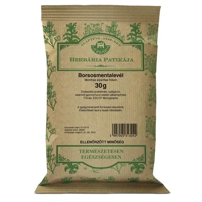 Herbária borsmentalevél tea - 30g 1 Herbária borsmentalevél tea - 30g