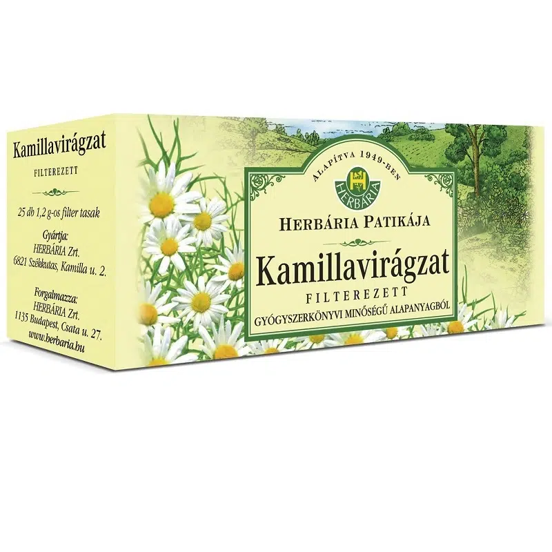 Herbária kamillavirág tea - 25x1,2g filter/doboz 1 Herbária kamillavirág tea - 25x1,2g