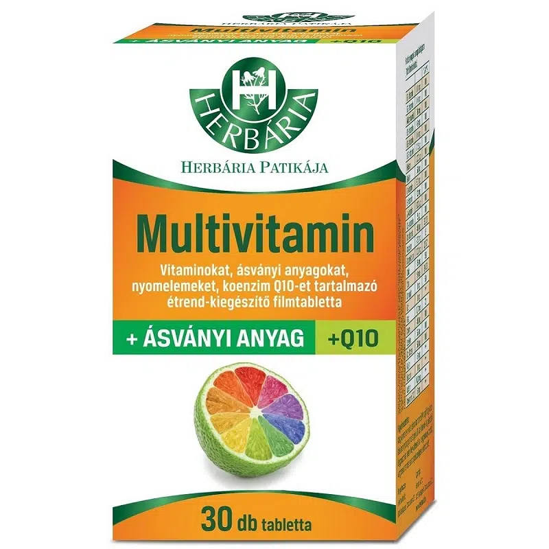 Herbária multivitamin + Q10 tabletta - 30db 1 Herbária multivitamin + Q10 tabletta - 30db