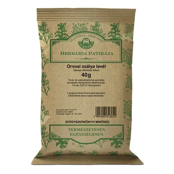 Herbária orvosi zsálya levél tea - 40g 1 Herbária orvosi zsálya levél tea - 40g