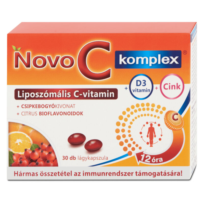 Novo C Komplex liposzómális C-vitamin + D3-vitamin + Cink kapszula ...