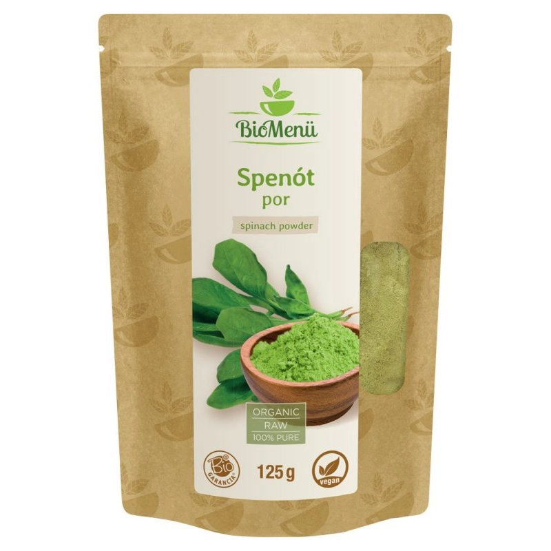 Biomenü Bio spenót por - 125g 1 Biomenü Bio spenót por – 125g