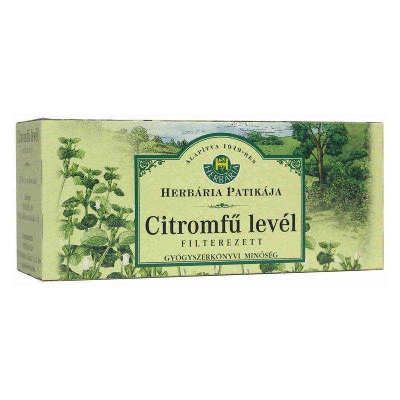 Herbária citromfű levél tea - 25x1g filter/doboz 1 Herbária citromfű levél tea - 25x1g filter/doboz