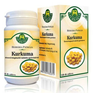 Herbária kurkuma tabletta - 120db
