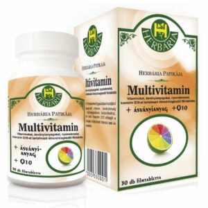 Herbária multivitamin + Q10 tabletta - 30db