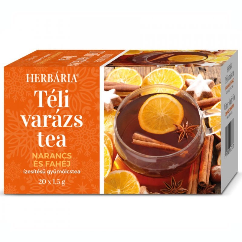 Herbária Téli Varázs narancs és fahéj ízű gyümölcs tea - 20 filter 1 Herbária Téli Varázs narancs és fahéj ízű gyümölcs tea - 20 filter