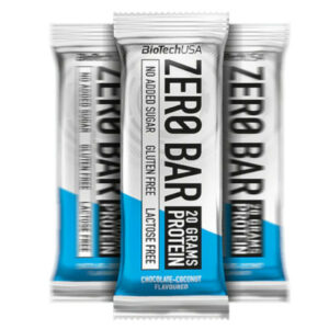 BioTech USA Zero Bar protein szelet csokoládé - kókusz - 50g