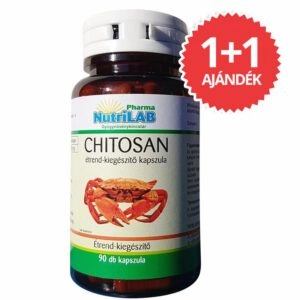 Nutrilab Chitosan kapszula 1+1 akció - 2x90db