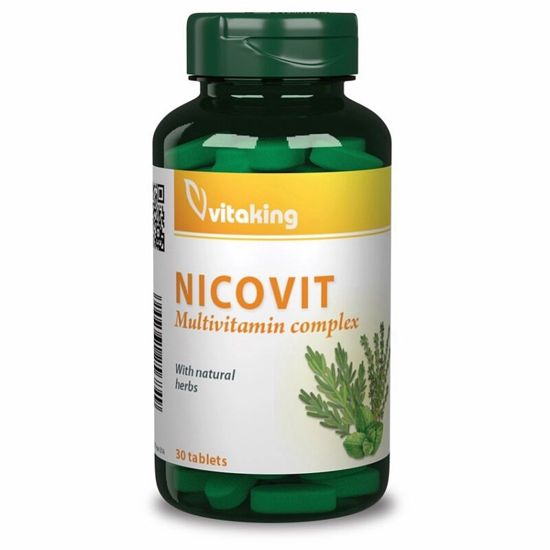 Vitaking Nicovit komplex multivitamin dohányosoknak - 30db