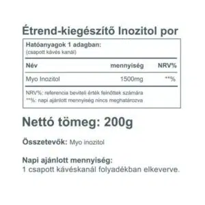 Vitaking Inozitol por - 200g 5 Vitaking Inozitol por - 200g - Image 3