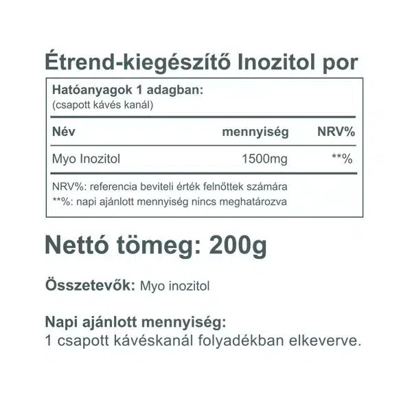 Vitaking Inozitol por - 200g 3 Vitaking Inozitol por - 200g - Image 3