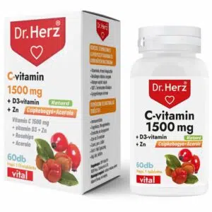 Dr. Herz C-vitamin 1500mg + D3+Cink RETARD filmtabletta – 60db
