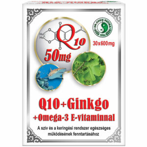 Dr. Chen Q10 + Ginkgo Biloba + Omega-3 kapszula - 30db