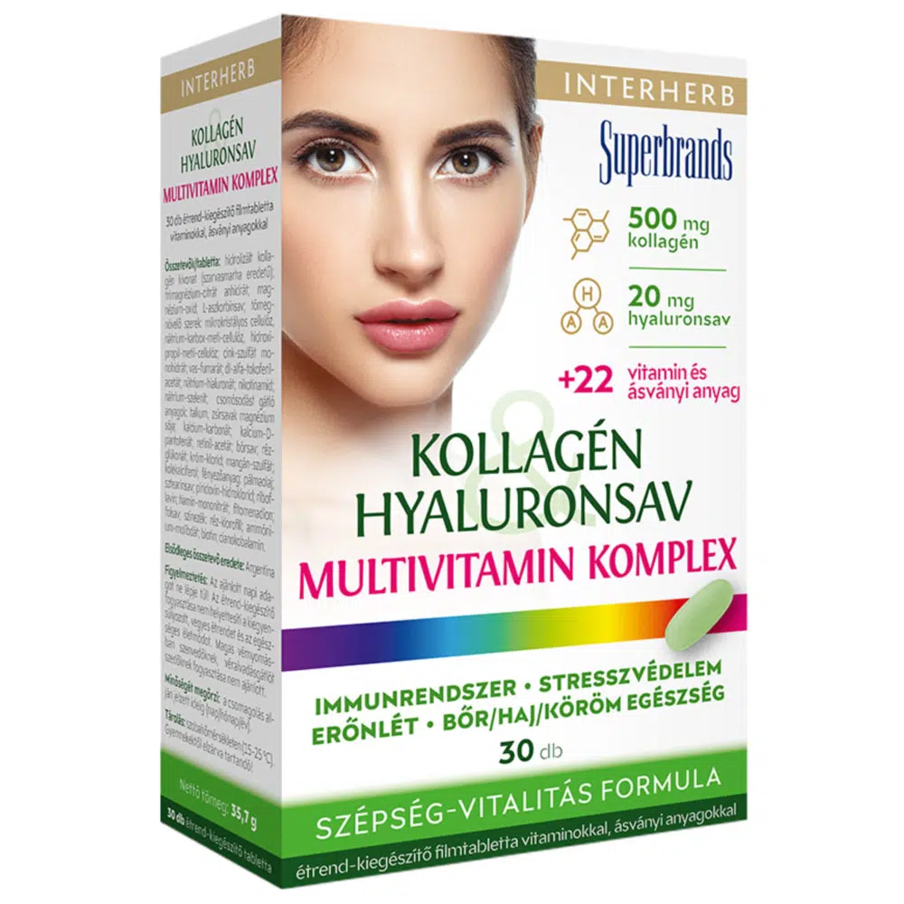 Interherb Kollagén Multivitamin tabletta - 30db 1 Interherb Kollagén Multivitamin tabletta - 30db
