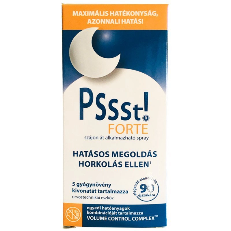 Pssst! Forte - horkolás elleni spray - 25ml 1 pssst-forte-horkolas-elleni-spray-25-ml