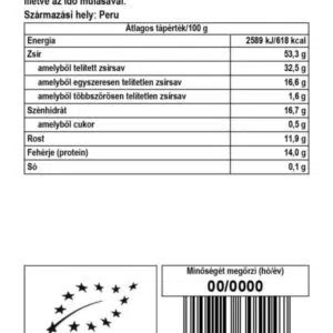 Biomenü bio perui kakaó massza tallér - 250g 3 Biomenü bio perui kakaó massza tallér - 250g - Image 2