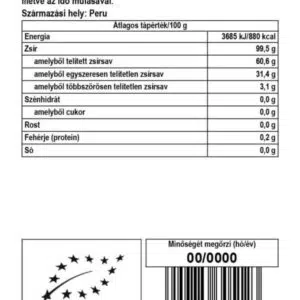Biomenü bio perui kakaóvaj tallér - 250g 3 Biomenü bio perui kakaóvaj tallér - 250g - Image 2