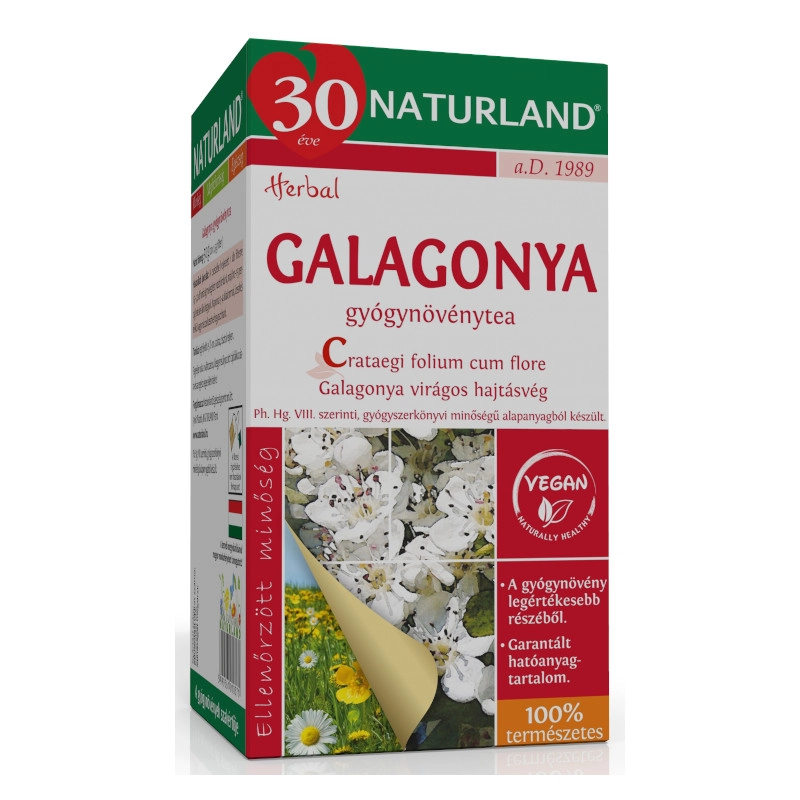 Naturland galagonya filteres tea - 20 filter 1 Naturland galagonya filteres tea – 20 filter