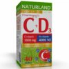 Naturland C 1000mg + D3 4000NE Prémium tabletta - 40db