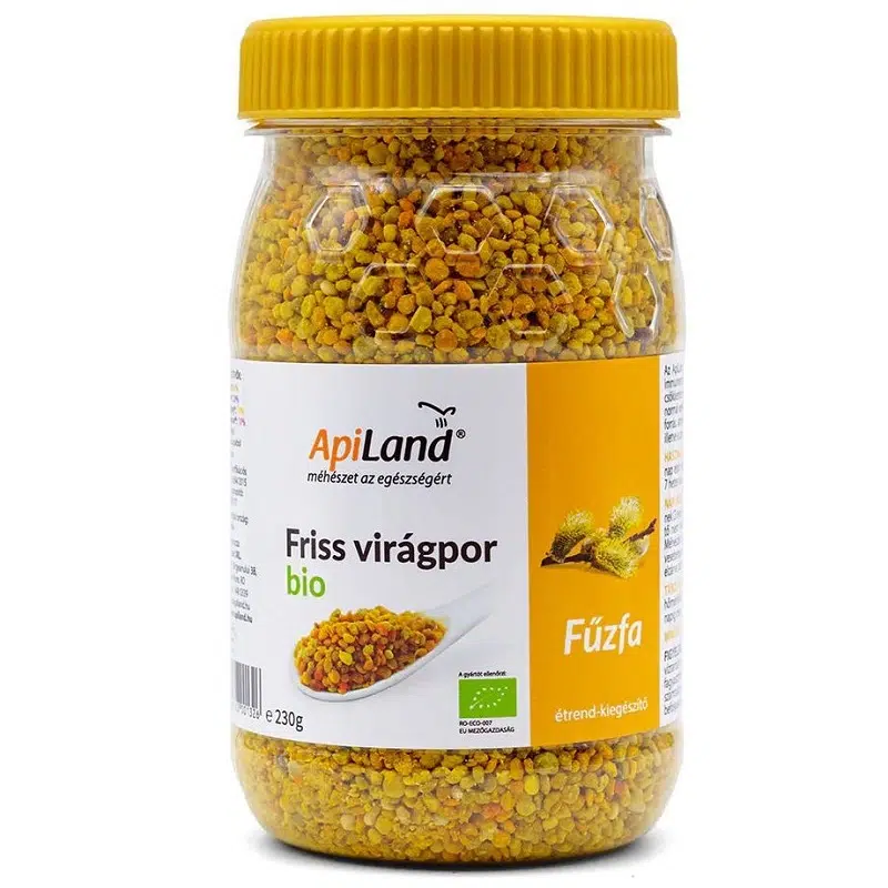 Apiland Friss virágpor bio fűzfa - 230g 1 Apiland Friss virágpor bio fűzfa - 230g