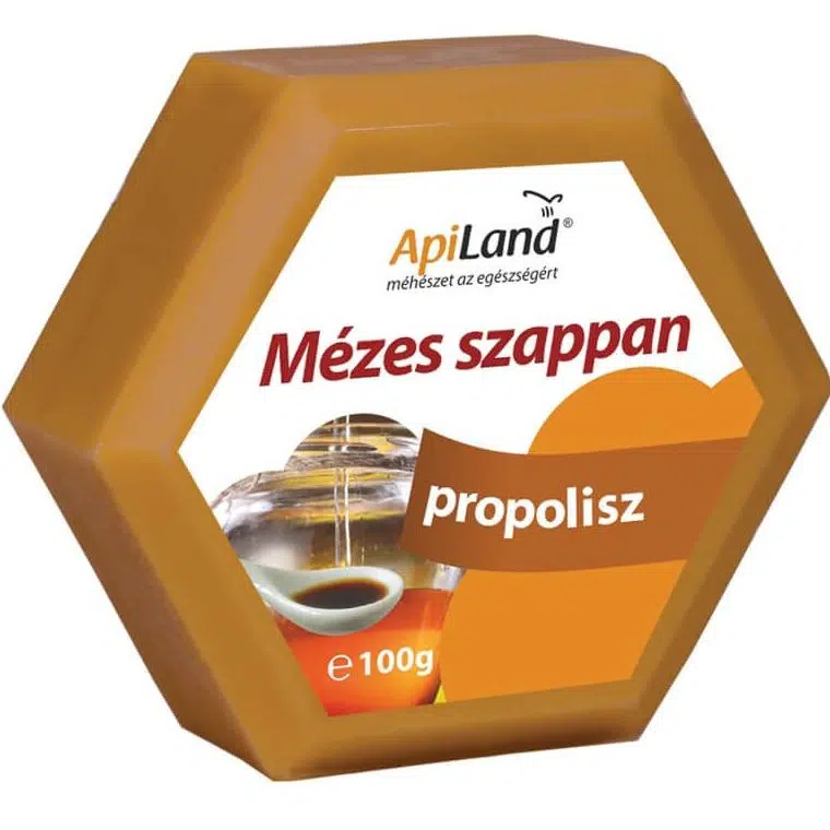 Apiland mézes, propoliszos szappan - 100g 1 Apiland mézes, propoliszos szappan - 100g
