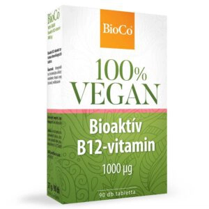BioCo 100% VEGAN Bioaktív B12-vitamin 1000mg tabletta - 90db