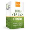 BioCo 100% VEGAN C+D Duo C-vitamin 1000mg+alga D3-vitamin filmtabletta - 90db